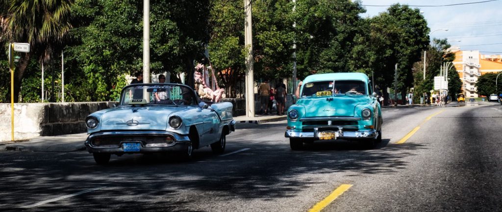 american classic car in havana streets