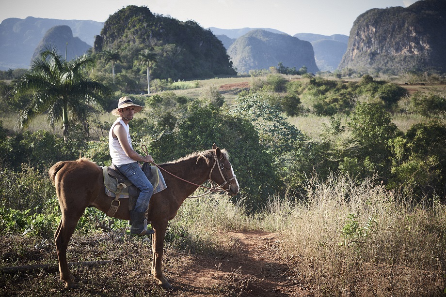 Guajiro riding a horse