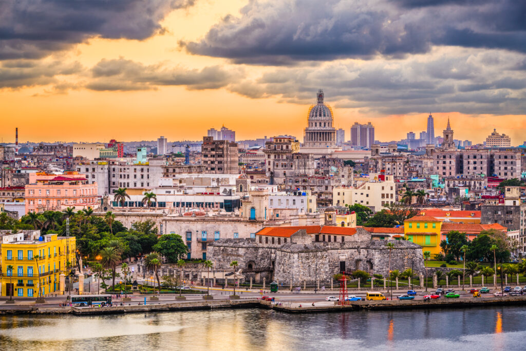 Sunset over Old Havana and El Capitolio